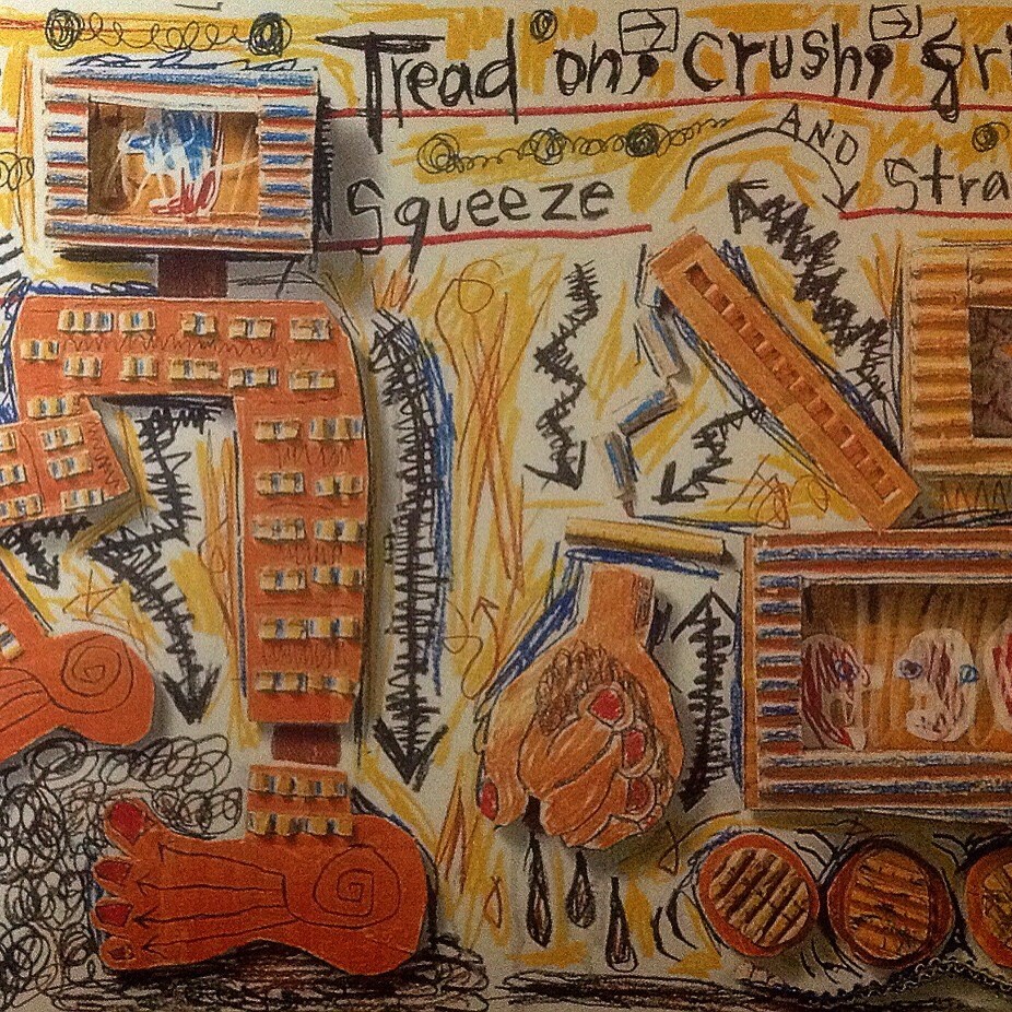 Tread on, crush, grip, squeeze and straighten 1996