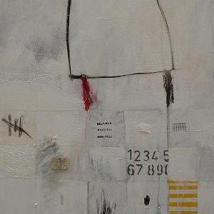 You are standing on a white past