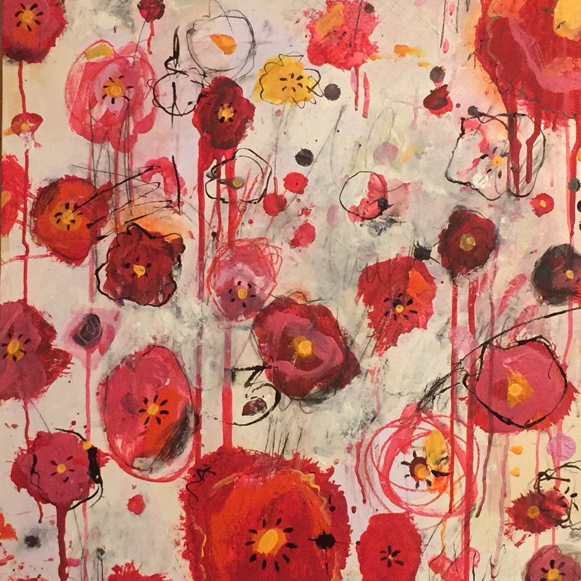 I am a burning red flower